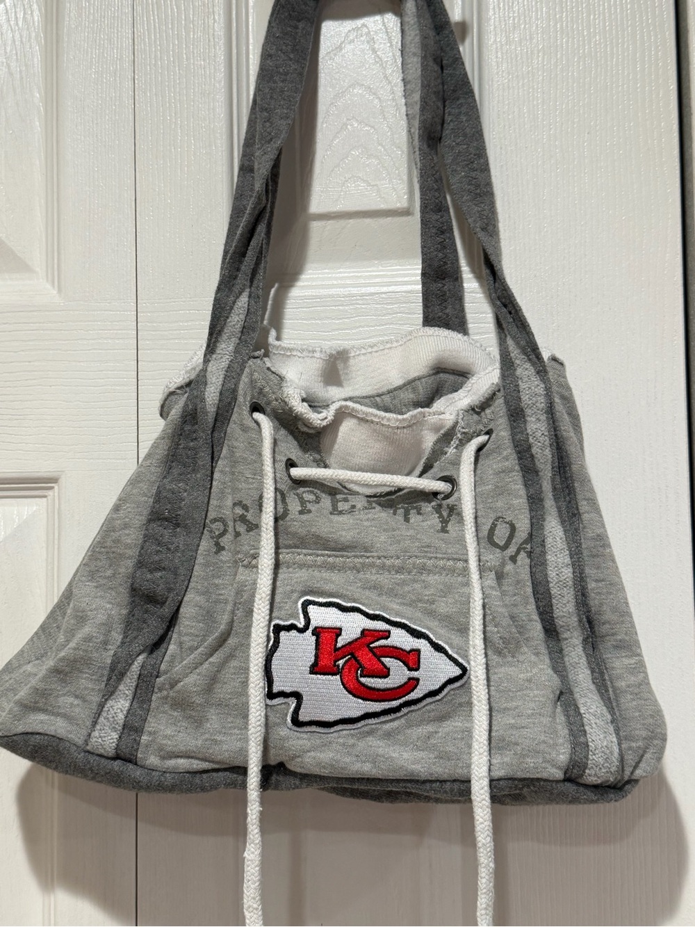 Fanatics Gray and White Kansas City Chiefs Crossbody Tote